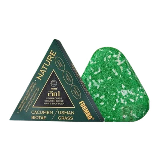 FORMBO NATURE szappan sampon 2 in 1  cacumen biotae / usman grass
